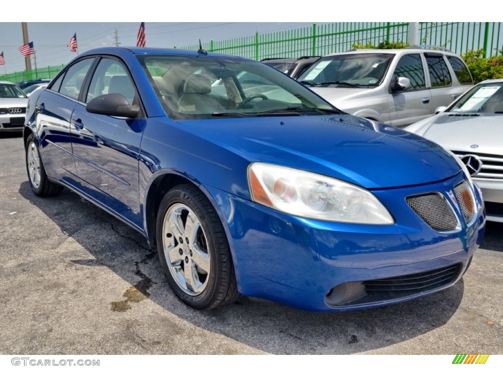 2005 G6 GT Sedan - Electric Blue Metallic / Light Taupe photo #28