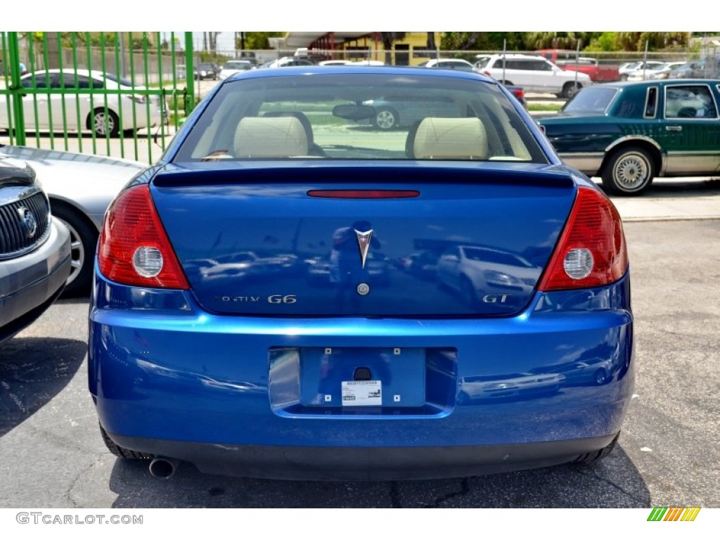 2005 G6 GT Sedan - Electric Blue Metallic / Light Taupe photo #34