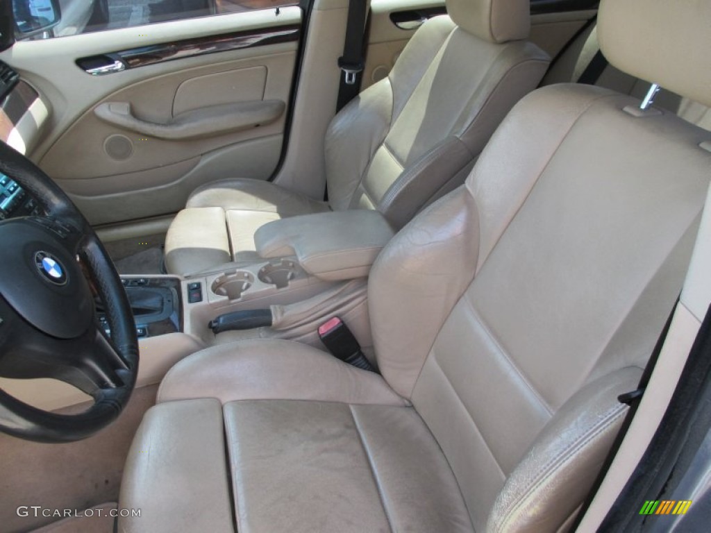 2003 3 Series 325i Sedan - Steel Blue Metallic / Sand photo #4