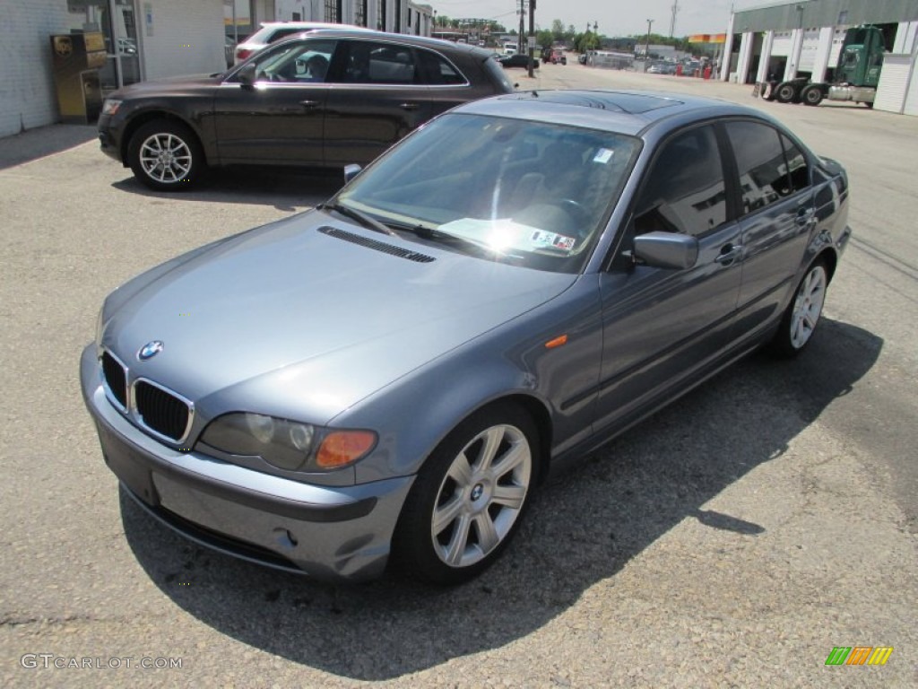 2003 3 Series 325i Sedan - Steel Blue Metallic / Sand photo #8