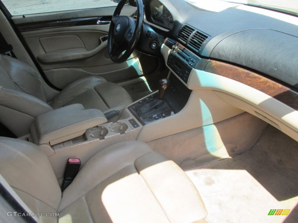 2003 3 Series 325i Sedan - Steel Blue Metallic / Sand photo #13