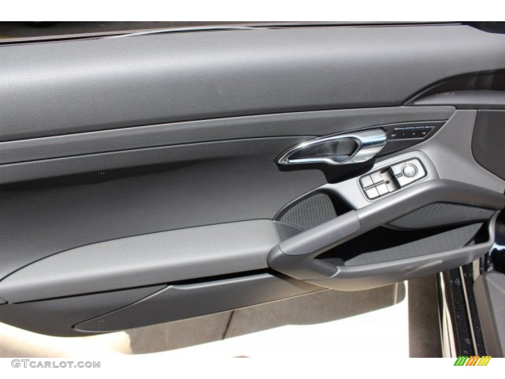 2016 Porsche Boxster Black Edition Black Door Panel Photo #106164187