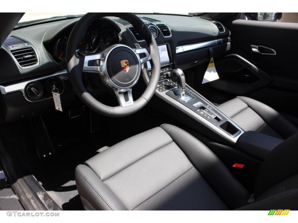 Black Interior 2016 Porsche Boxster Black Edition Photo #106164274