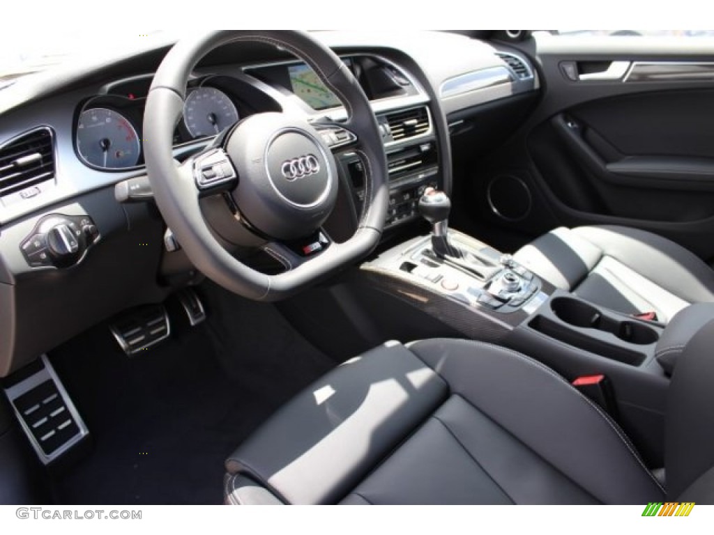 Black Interior 2016 Audi S4 Premium Plus 3.0 TFSI quattro Photo #106167430