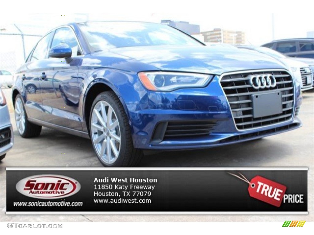 2016 A3 1.8 Premium Plus - Scuba Blue Metallic / Black photo #1