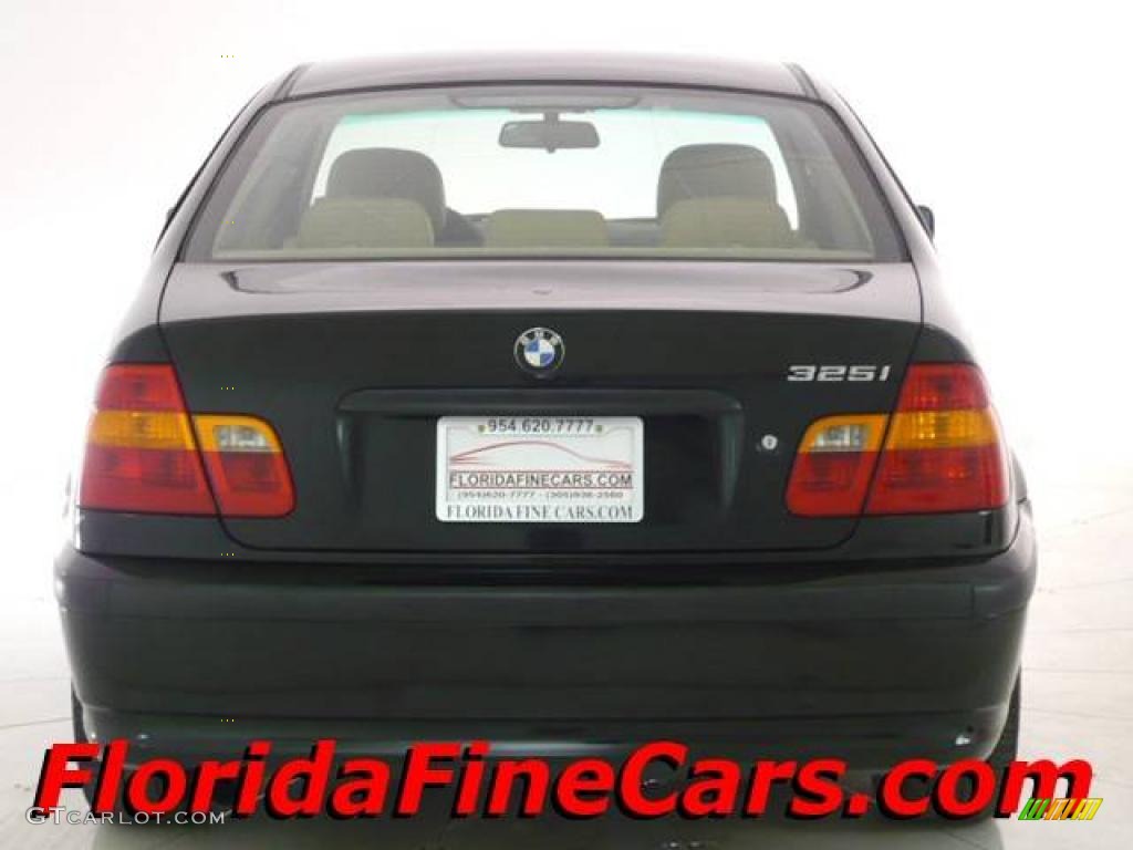 2003 3 Series 325i Sedan - Jet Black / Beige photo #6