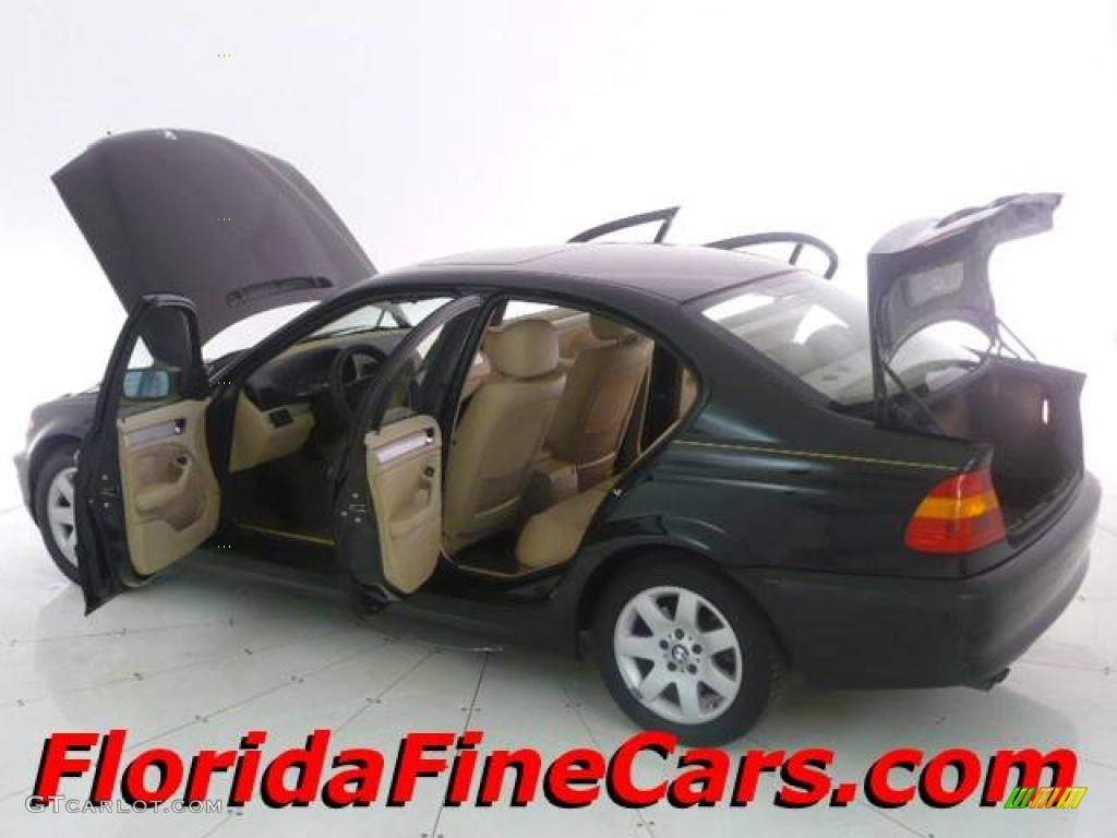 2003 3 Series 325i Sedan - Jet Black / Beige photo #7