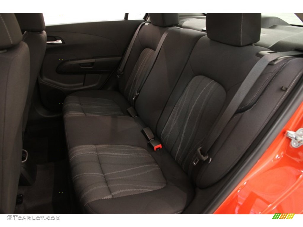 2012 Sonic LT Sedan - Inferno Orange Metallic / Jet Black/Dark Titanium photo #12