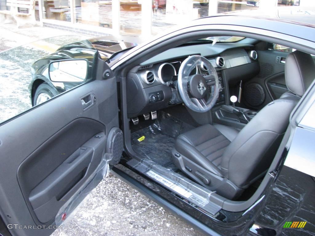 Black/Black Interior 2009 Ford Mustang Shelby GT500KR Coupe Photo #10617371