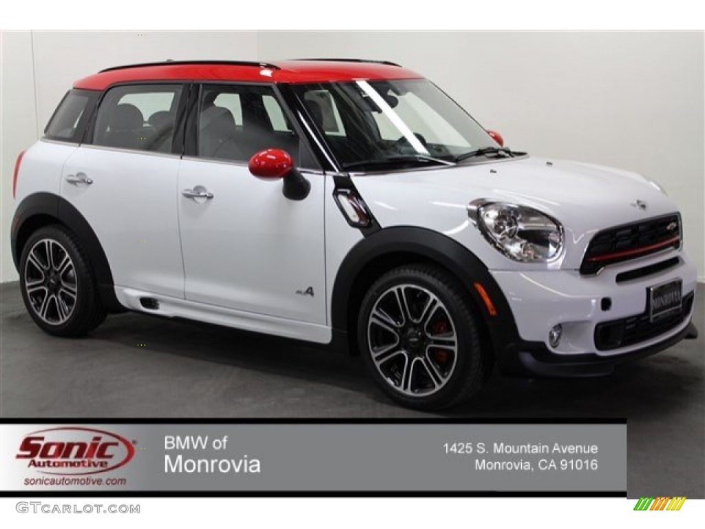 2015 Countryman John Cooper Works All4 - Light White / Lounge Championship Red Leather photo #1