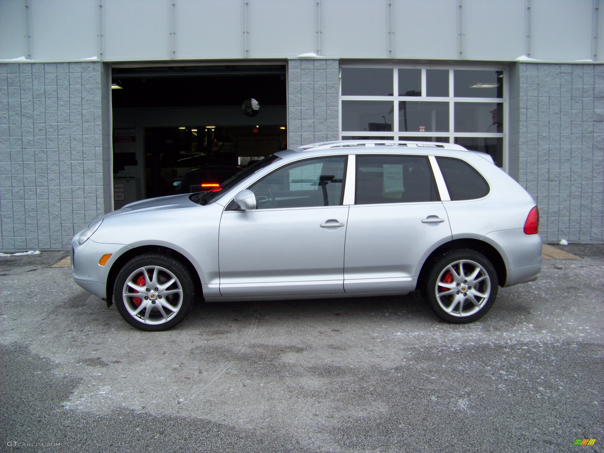 2005 Cayenne Turbo - Crystal Silver Metallic / Black photo #6