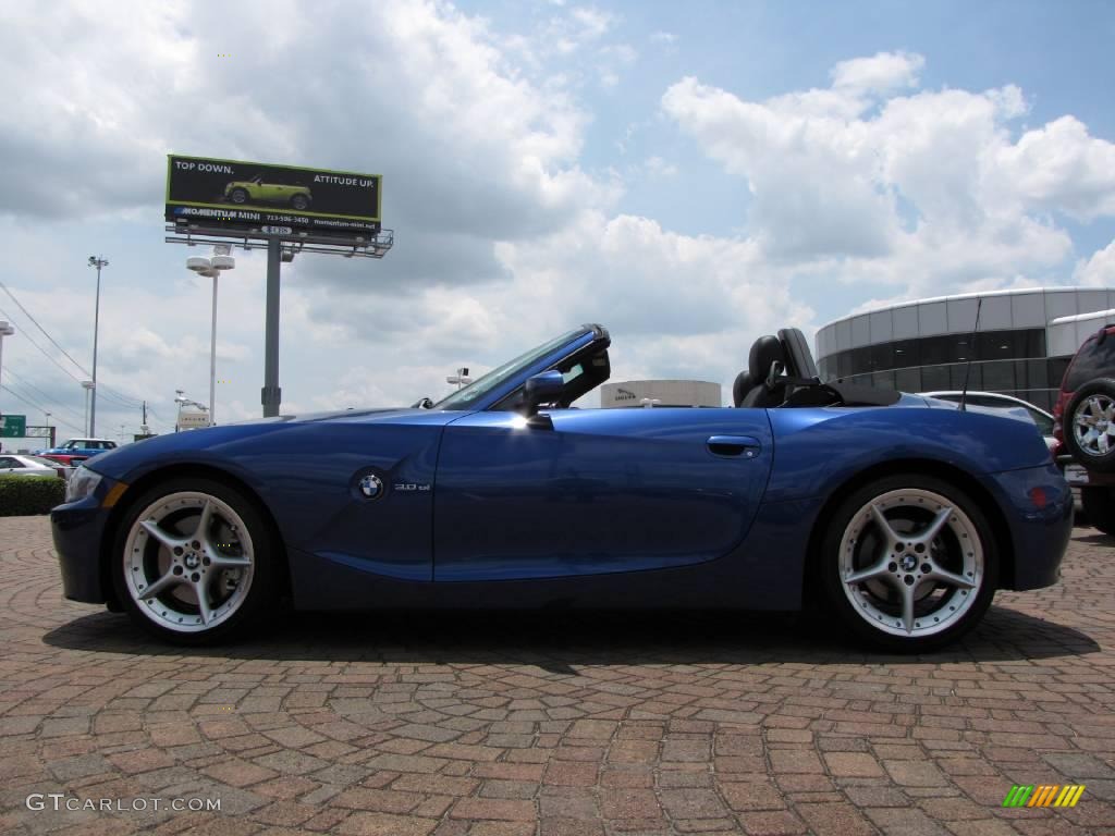 2006 Z4 3.0si Roadster - Montego Blue Metallic / Black photo #2