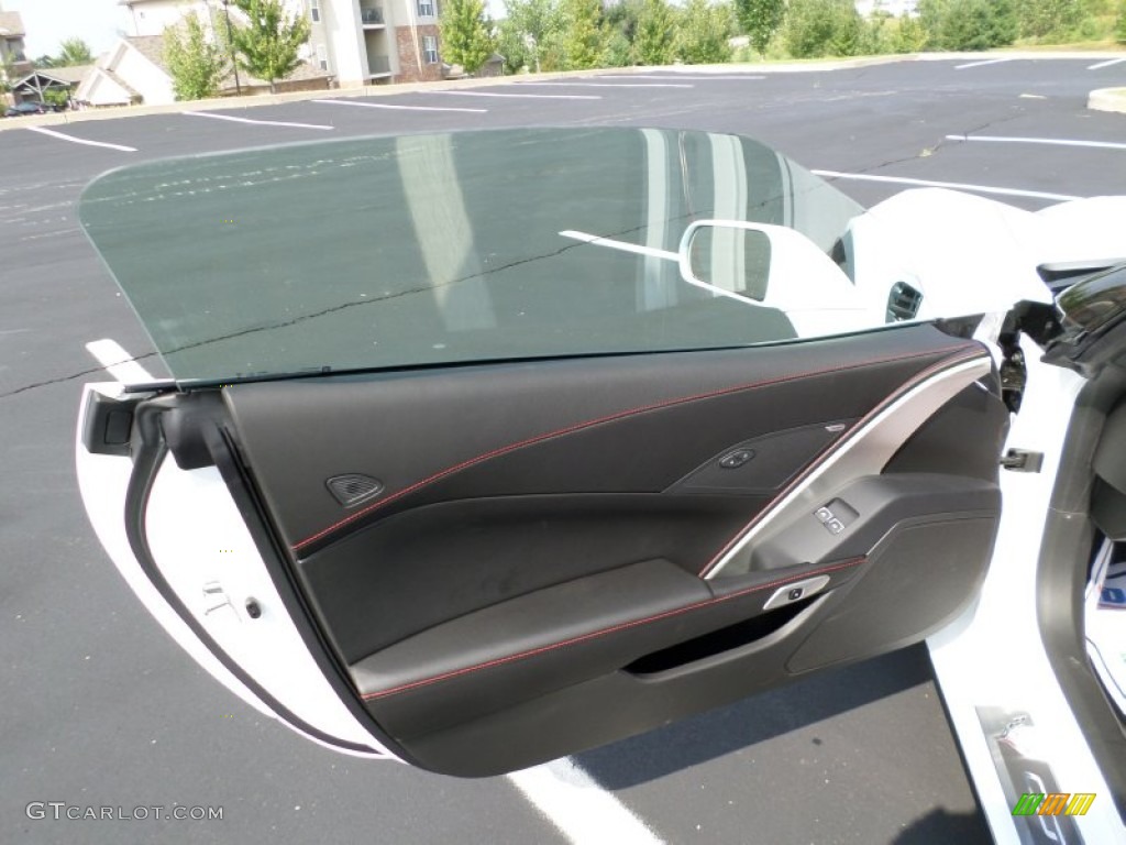 2016 Chevrolet Corvette Z06 Convertible Adrenaline Red Door Panel Photo #106178101