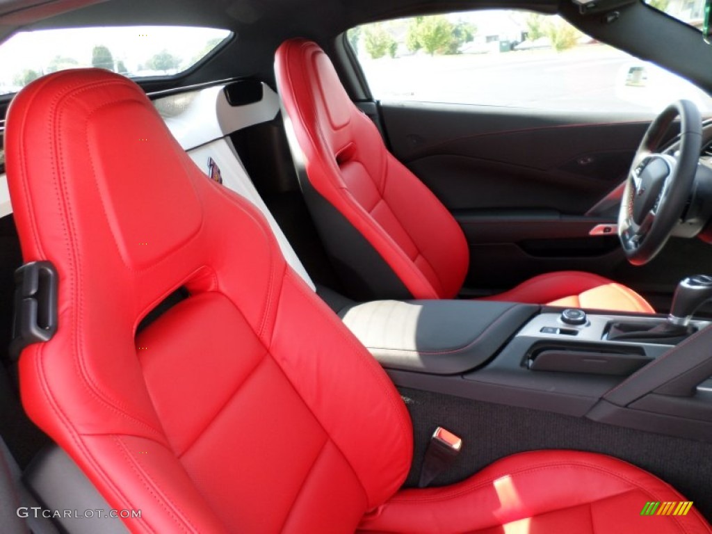 Adrenaline Red Interior 2016 Chevrolet Corvette Z06 Convertible Photo #106178281