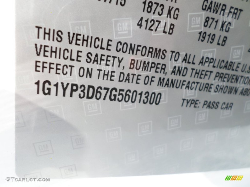2016 Chevrolet Corvette Z06 Convertible Info Tag Photos