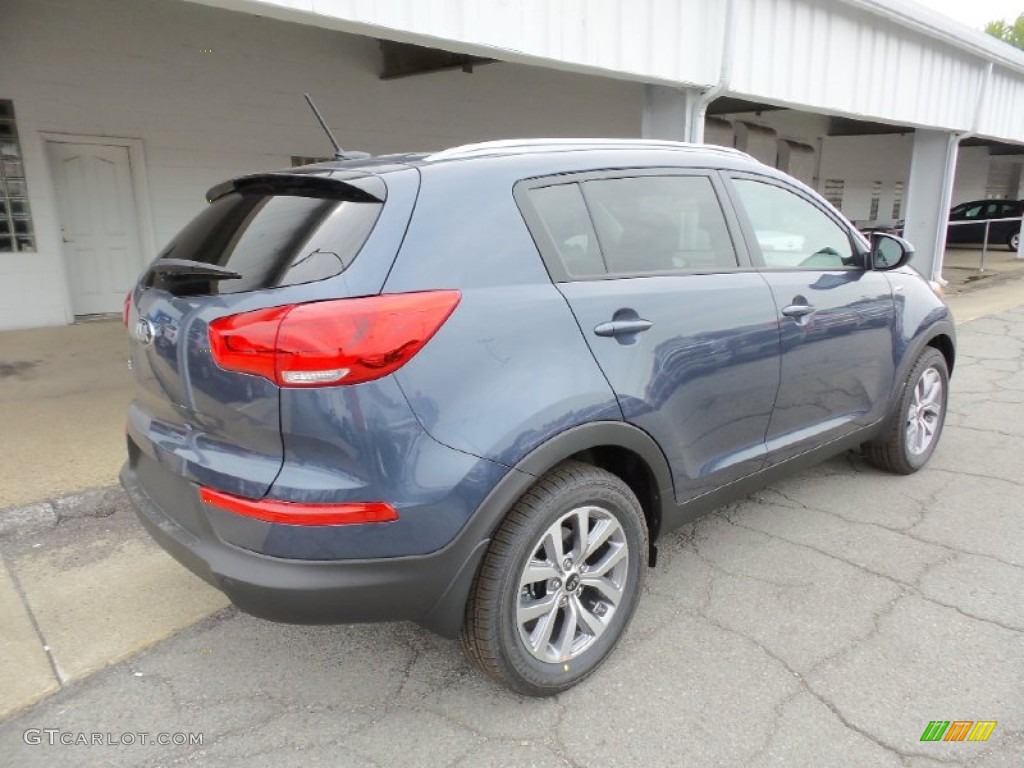 2016 Sportage LX AWD - Twilight Blue / Alpine Gray photo #3