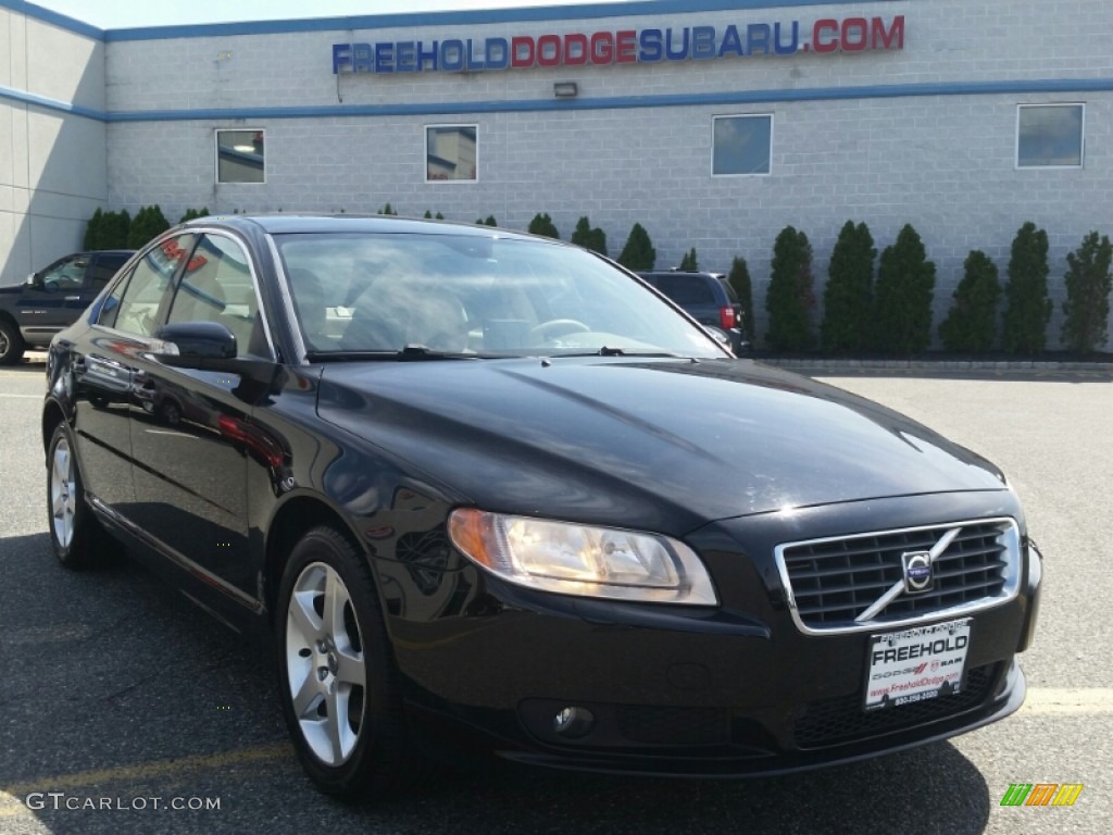 2008 S80 T6 AWD - Black / Sandstone Beige photo #1