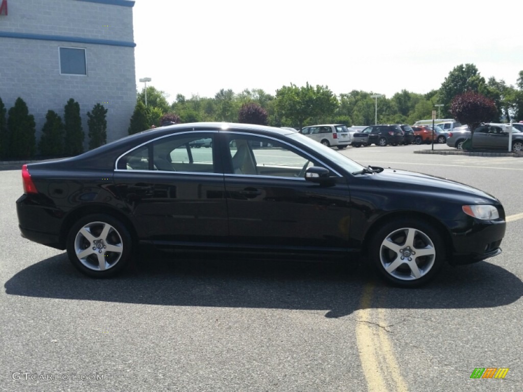 2008 S80 T6 AWD - Black / Sandstone Beige photo #2