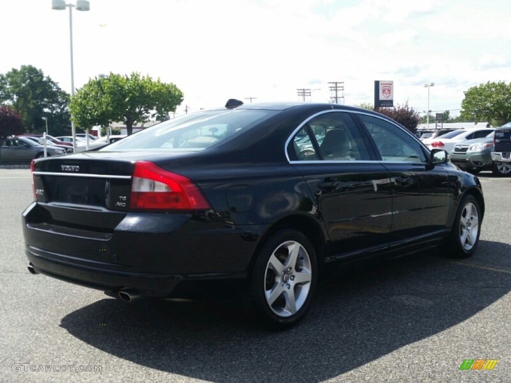2008 S80 T6 AWD - Black / Sandstone Beige photo #3