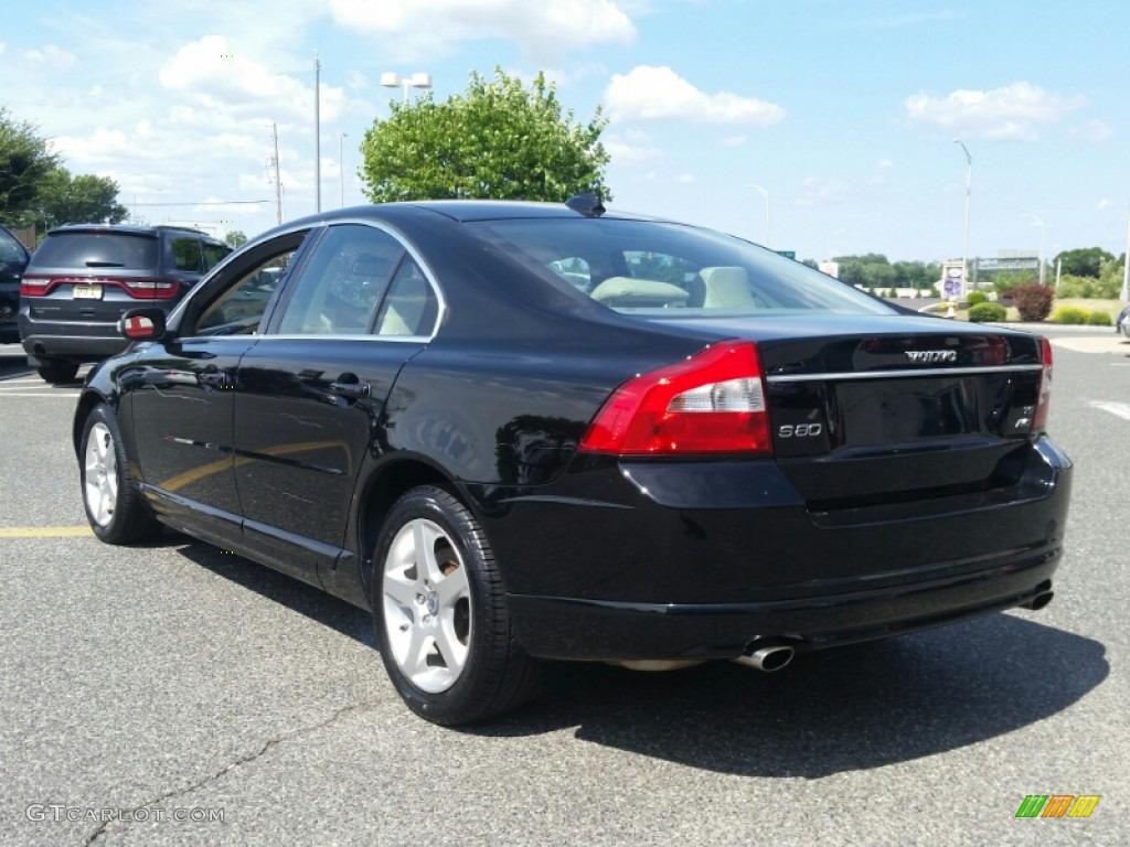 2008 S80 T6 AWD - Black / Sandstone Beige photo #5