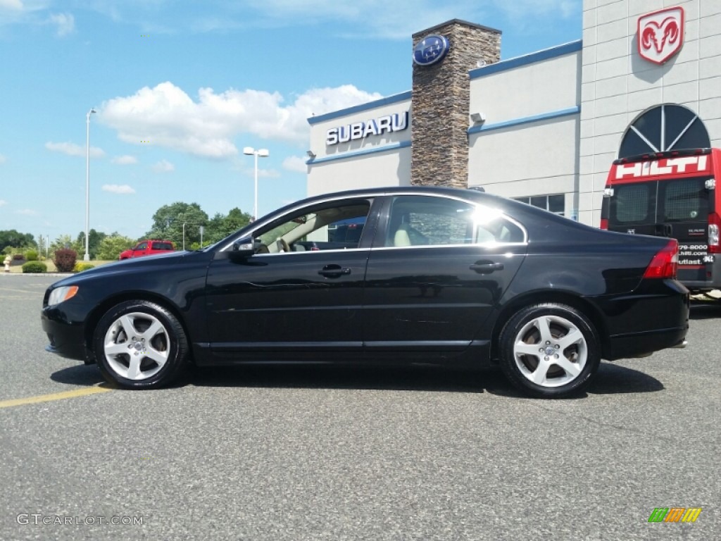 2008 S80 T6 AWD - Black / Sandstone Beige photo #6