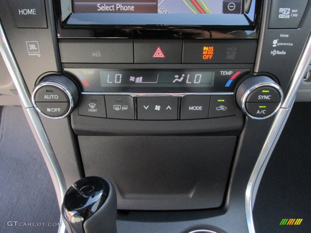 2015 Camry XLE V6 - Attitude Black Metallic / Ash photo #27