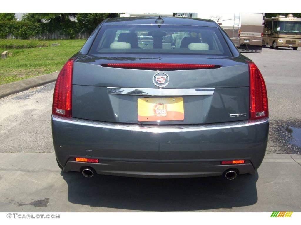 2009 CTS Sedan - Thunder Gray ChromaFlair / Light Titanium/Ebony photo #4