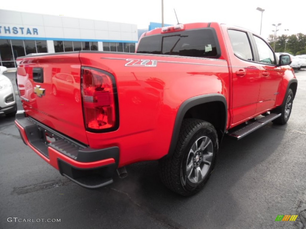 Red Hot 2016 Chevrolet Colorado Z71 Crew Cab 4x4 Exterior Photo #106185040