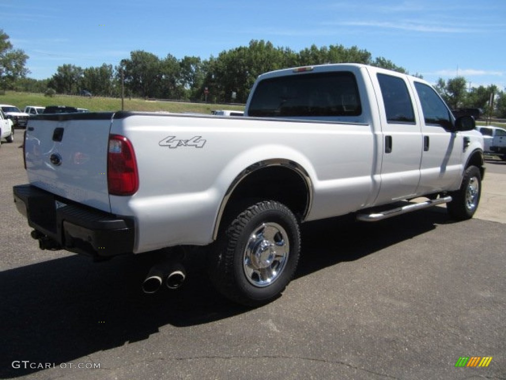 2008 F350 Super Duty XL Crew Cab 4x4 - Oxford White / Camel photo #3