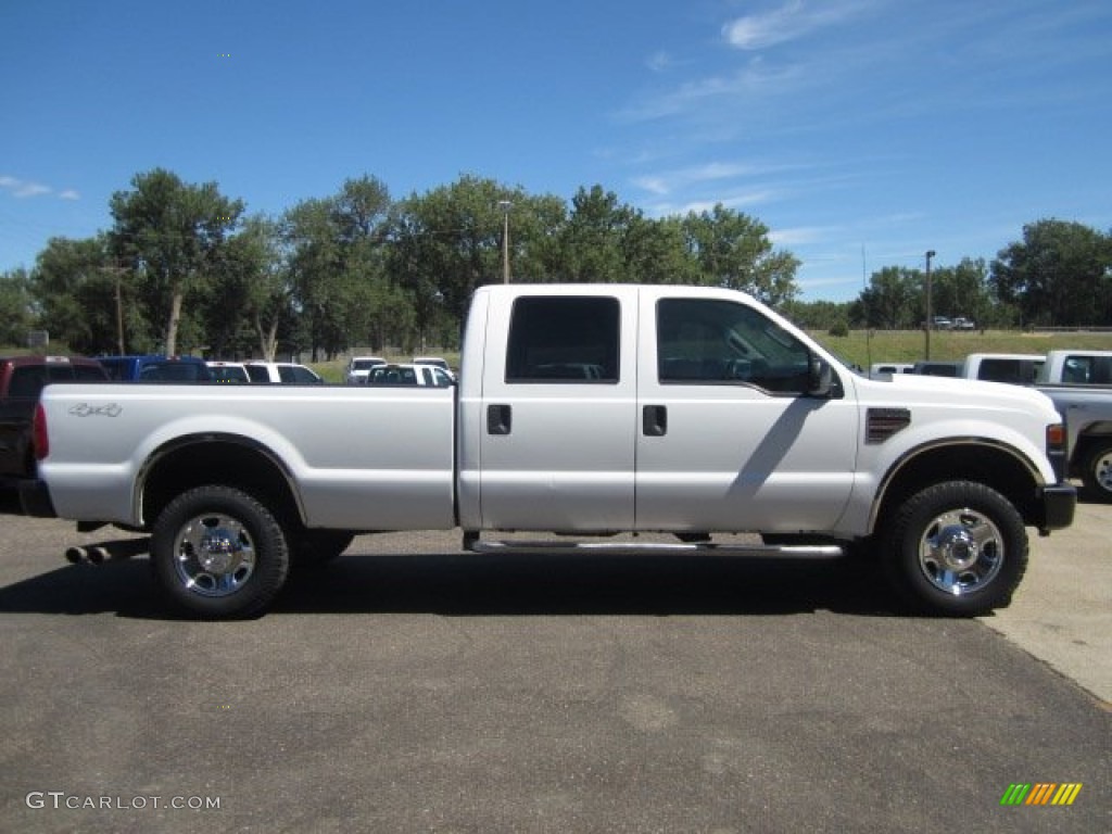 2008 F350 Super Duty XL Crew Cab 4x4 - Oxford White / Camel photo #10