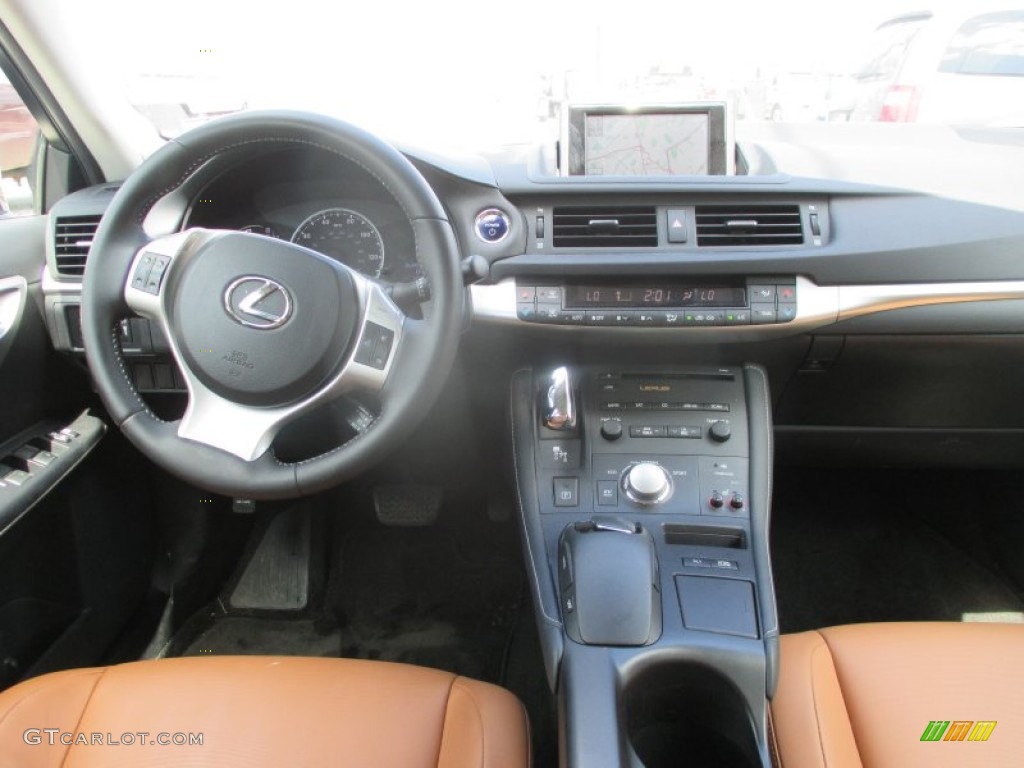 2012 CT 200h Hybrid Premium - Fire Agate Pearl / Caramel Nuluxe photo #5