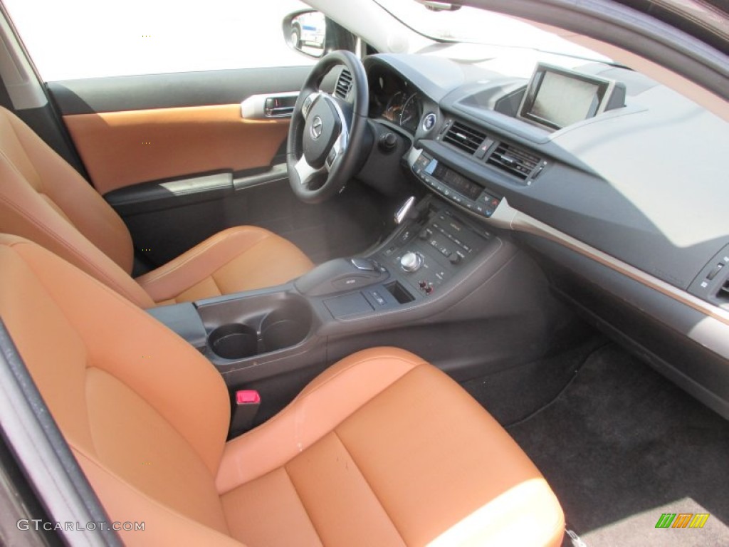 2012 CT 200h Hybrid Premium - Fire Agate Pearl / Caramel Nuluxe photo #6