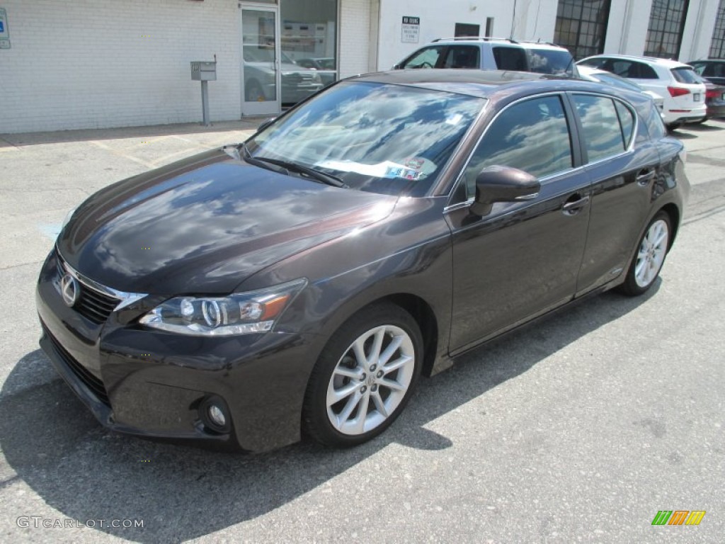 2012 CT 200h Hybrid Premium - Fire Agate Pearl / Caramel Nuluxe photo #8