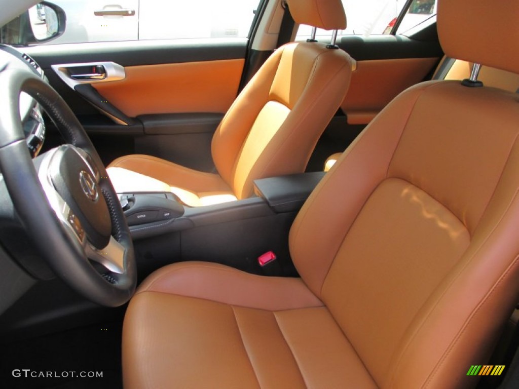 2012 CT 200h Hybrid Premium - Fire Agate Pearl / Caramel Nuluxe photo #9