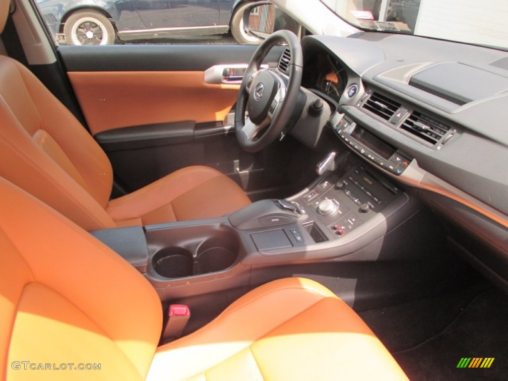 2012 CT 200h Hybrid Premium - Fire Agate Pearl / Caramel Nuluxe photo #10