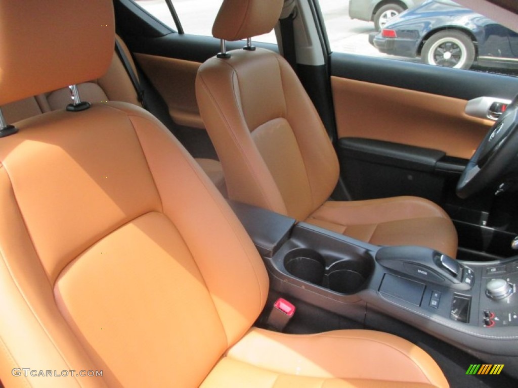 2012 CT 200h Hybrid Premium - Fire Agate Pearl / Caramel Nuluxe photo #11