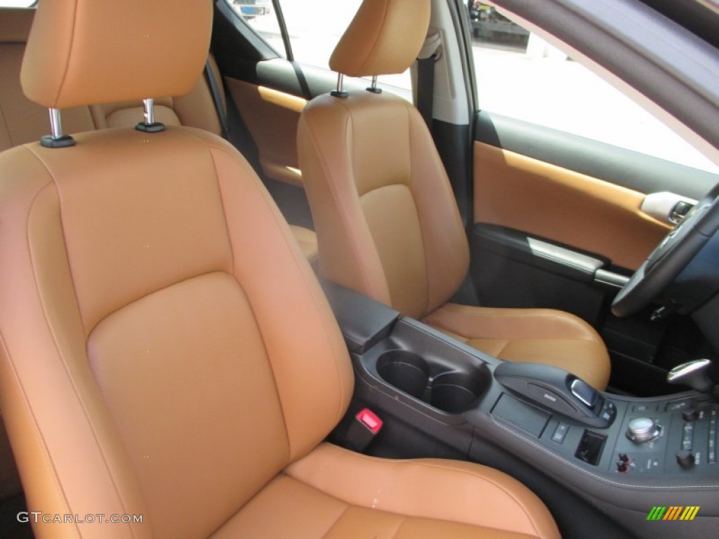 2012 CT 200h Hybrid Premium - Fire Agate Pearl / Caramel Nuluxe photo #13