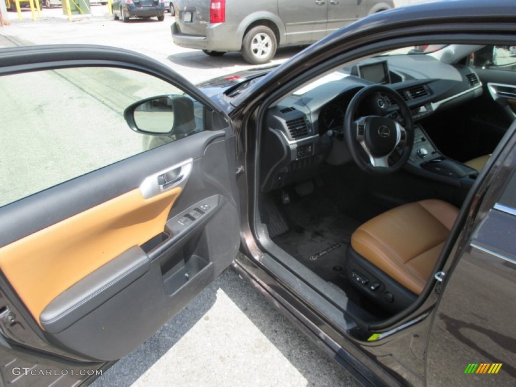 2012 CT 200h Hybrid Premium - Fire Agate Pearl / Caramel Nuluxe photo #18