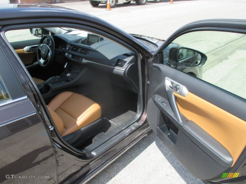 2012 CT 200h Hybrid Premium - Fire Agate Pearl / Caramel Nuluxe photo #19