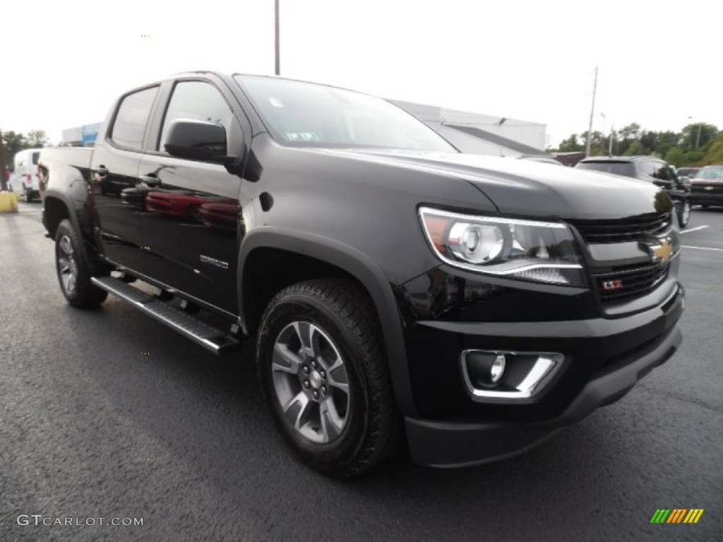 Black 2016 Chevrolet Colorado Z71 Crew Cab 4x4 Exterior Photo #106186687