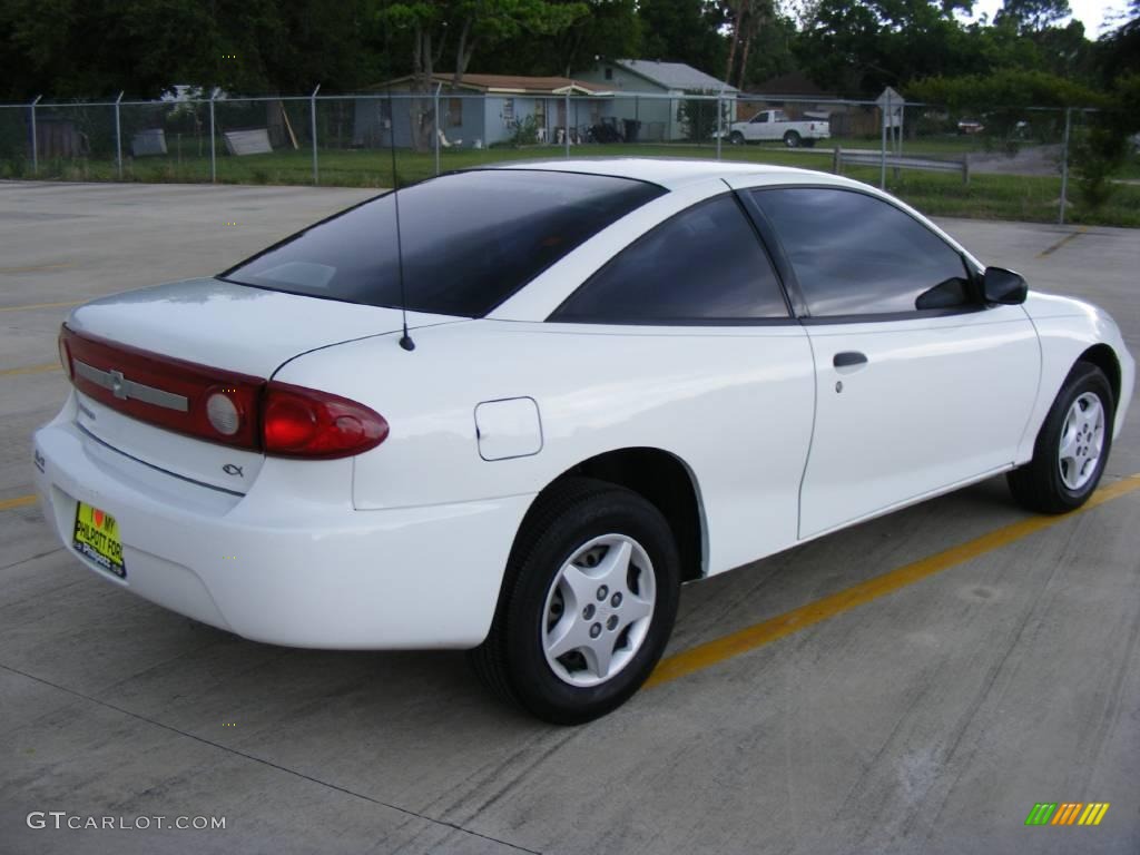 2003 Cavalier Coupe - Olympic White / Graphite Gray photo #3