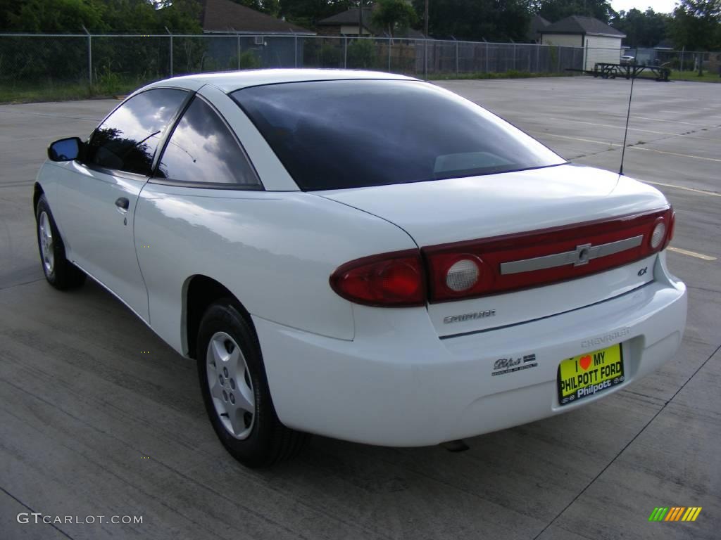 2003 Cavalier Coupe - Olympic White / Graphite Gray photo #5