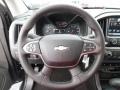 Jet Black 2016 Chevrolet Colorado Z71 Crew Cab 4x4 Steering Wheel