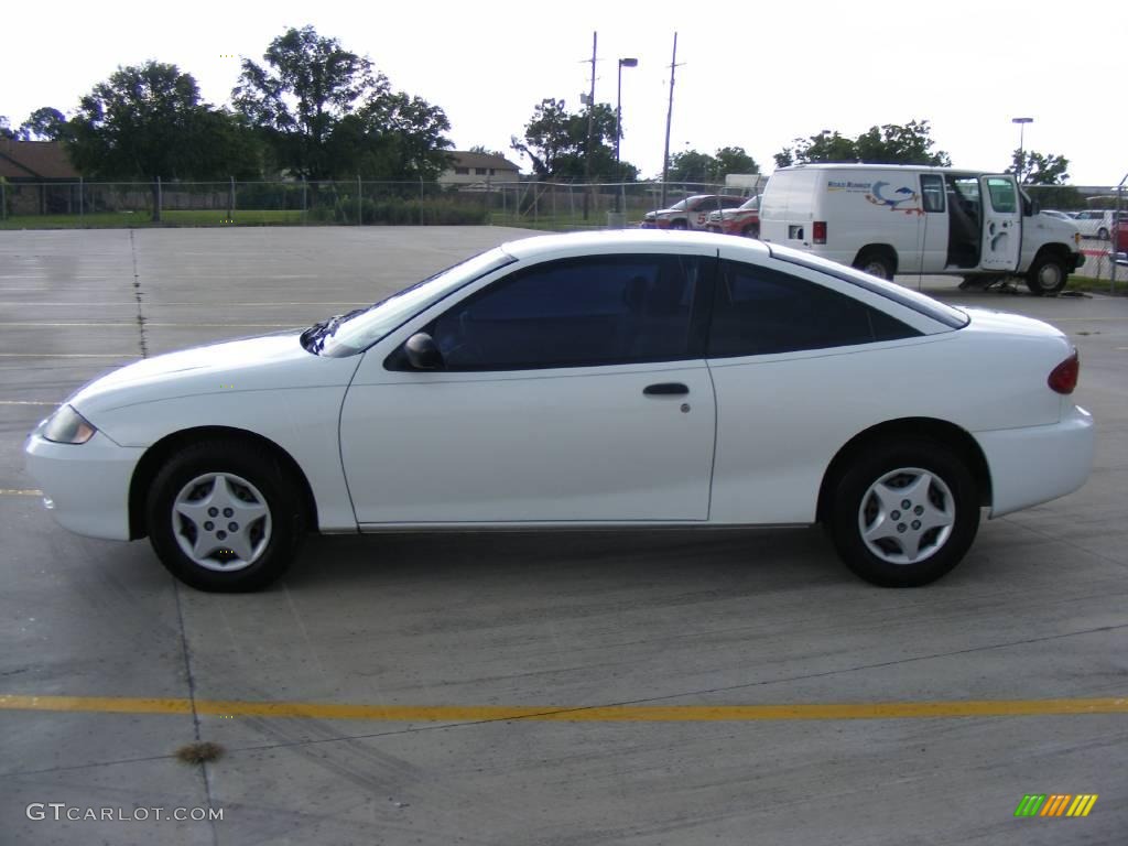 2003 Cavalier Coupe - Olympic White / Graphite Gray photo #6