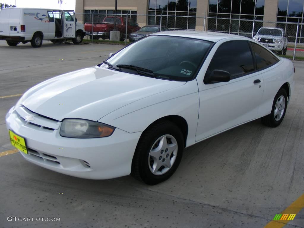 2003 Cavalier Coupe - Olympic White / Graphite Gray photo #7