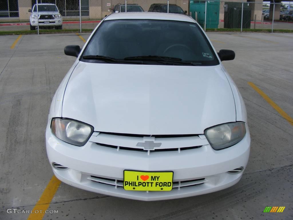 2003 Cavalier Coupe - Olympic White / Graphite Gray photo #8