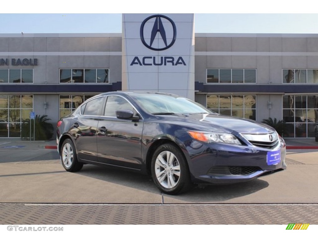 2013 ILX 2.0L - Fathom Blue Pearl / Ebony photo #1