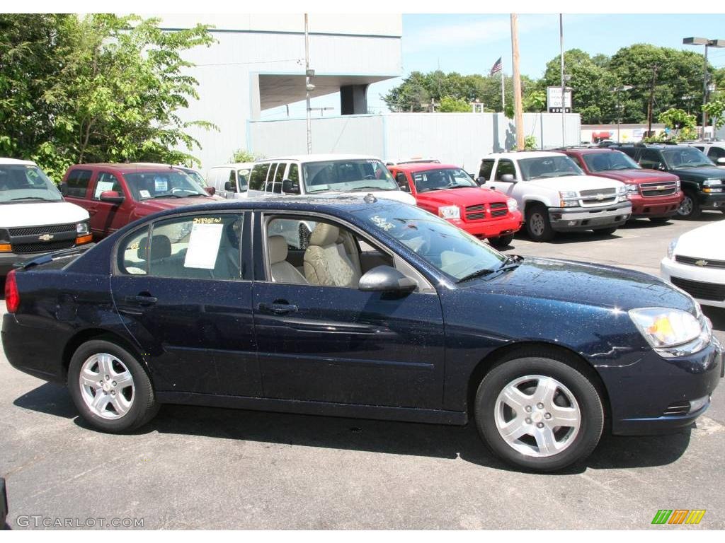 2005 Malibu LT V6 Sedan - Dark Blue Metallic / Neutral Beige photo #4