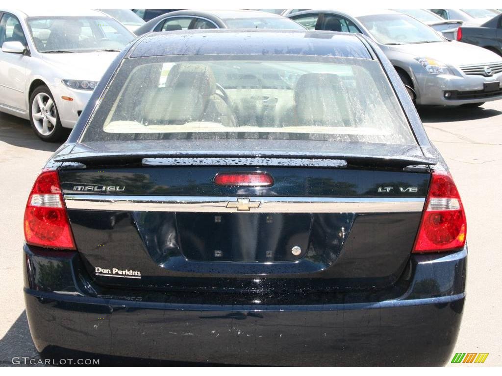 2005 Malibu LT V6 Sedan - Dark Blue Metallic / Neutral Beige photo #6