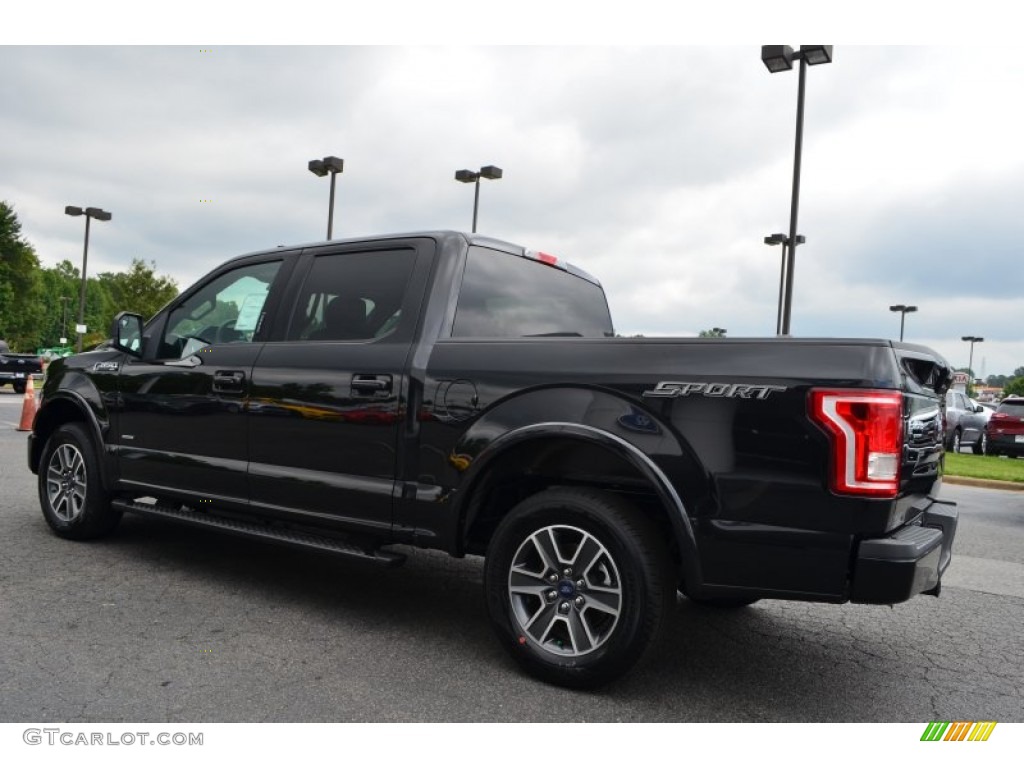 2015 F150 XLT SuperCrew - Tuxedo Black Metallic / Black photo #23